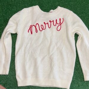 White 'Merry' Sweater kids